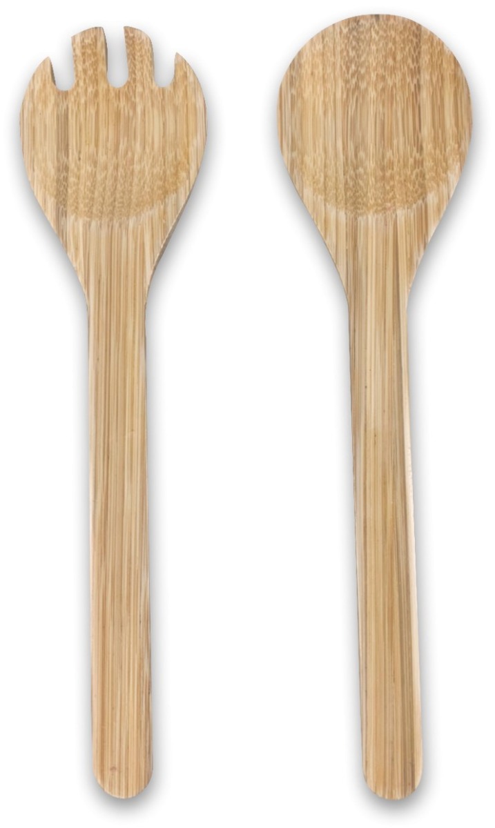Salatbesteck Bambus