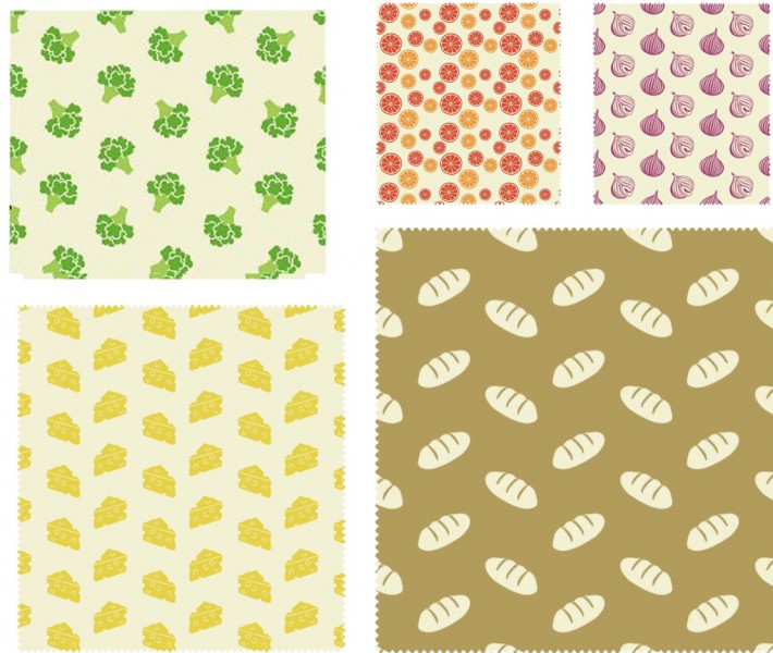 Bienenwachstuch Universal 5er Set