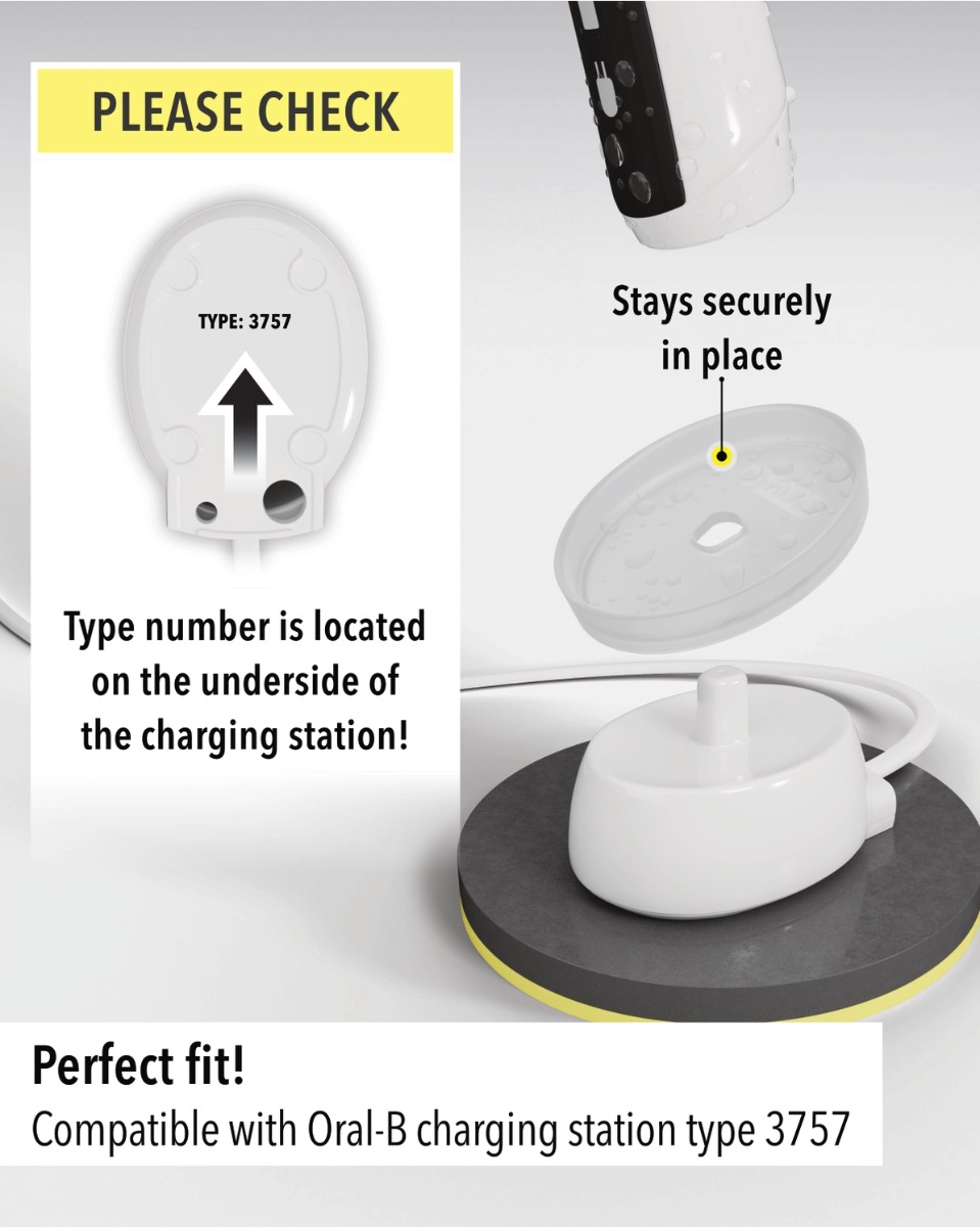 Silikonhülle für Ladestation Elektrische Zahnbürste Oral-B Typ 3757