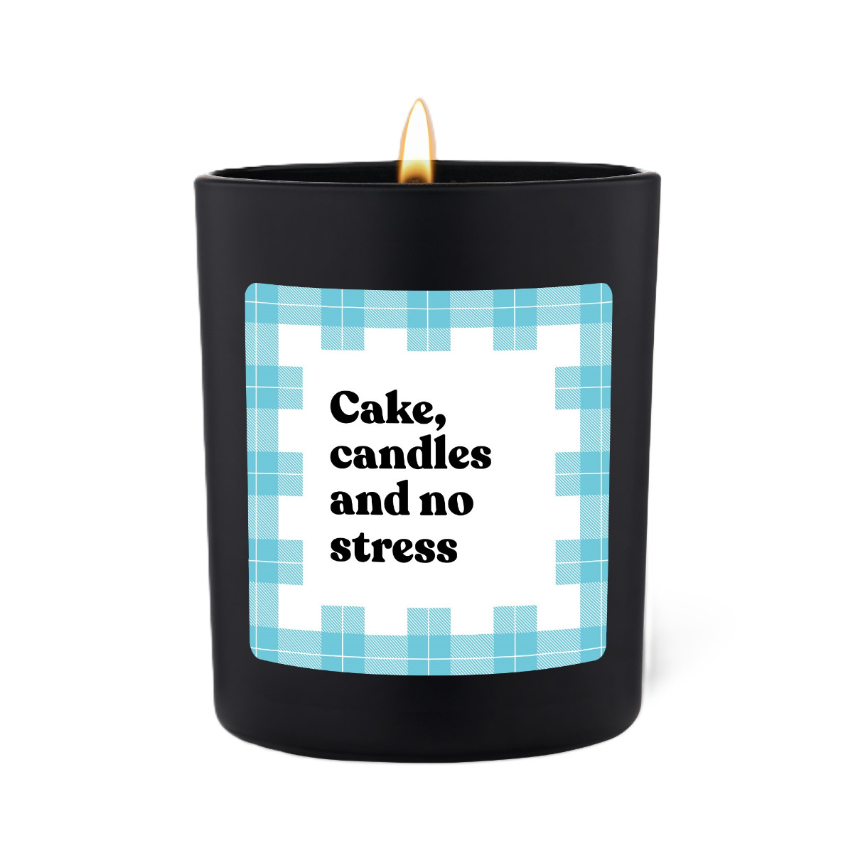 Duftkerze Schwarz Flowery Cake, candles and no stress