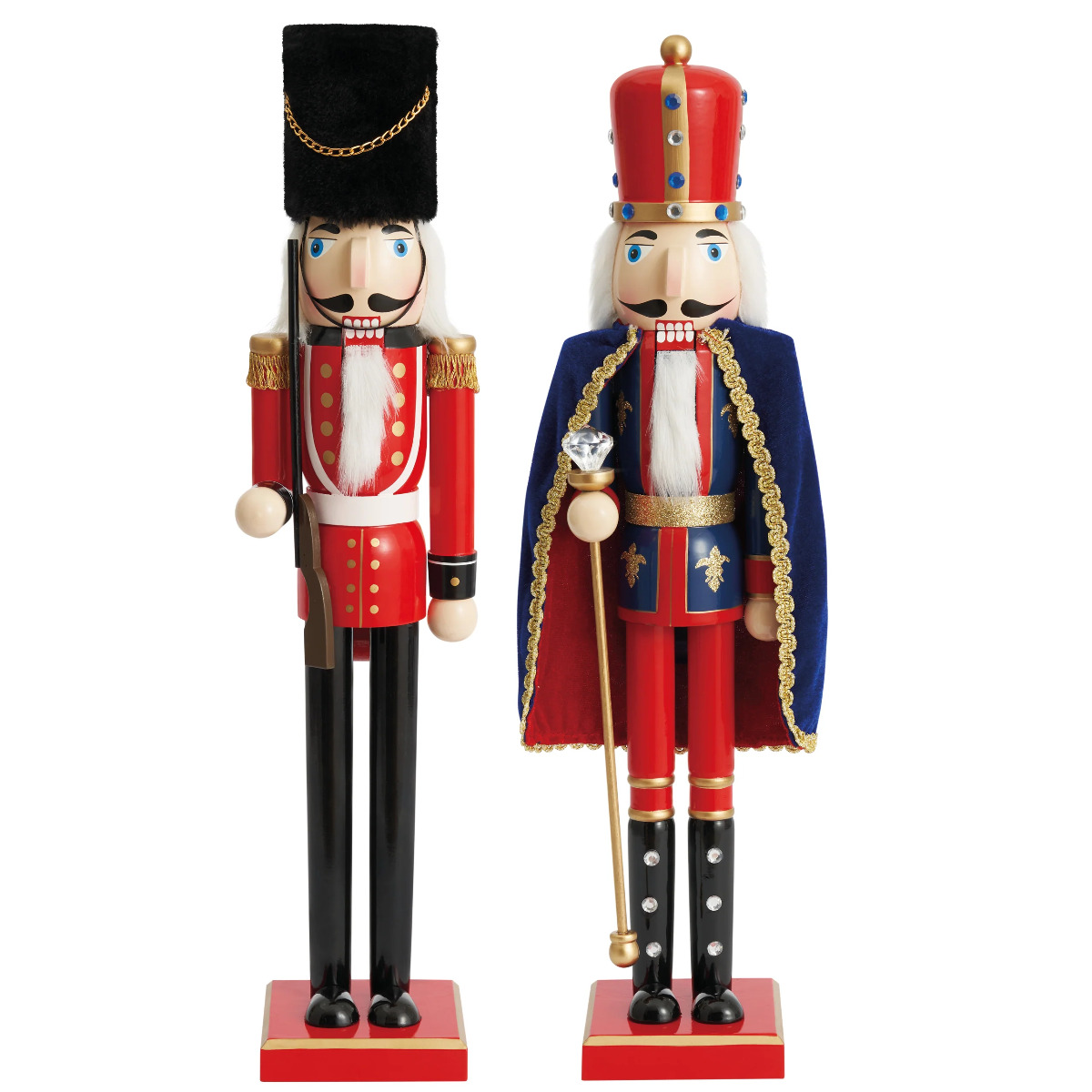 Weihnachts-Nussknacker Soldat 2er-Set 50cm