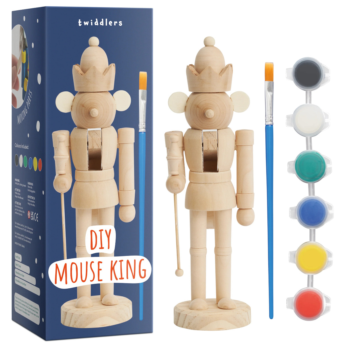 Weihnachts-Nussknacker Soldat Maus Paint Your Own