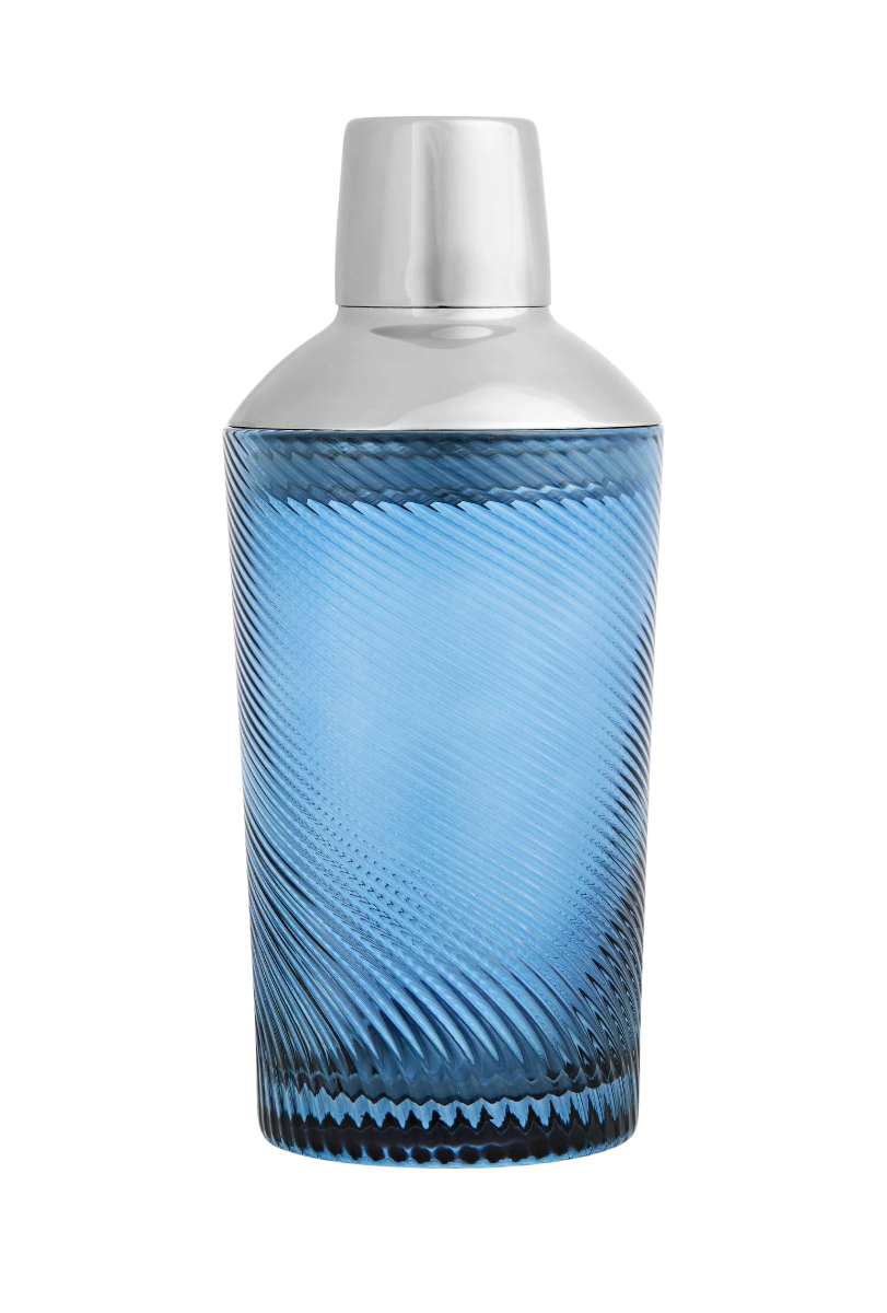 Cocktail Shaker Twist blau