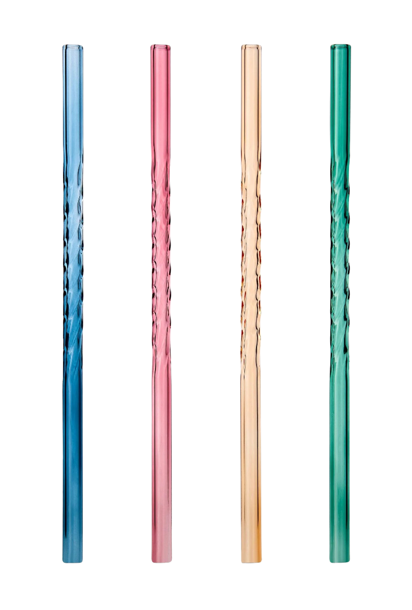 Trinkhalme Glas 4er-Set