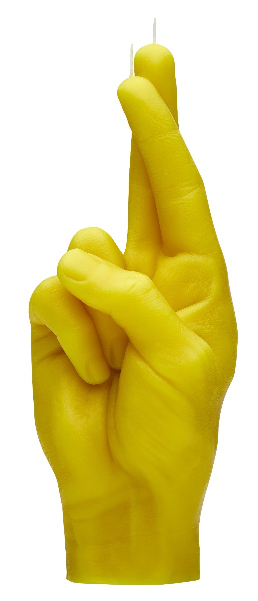 Crossed Fingers Gelb