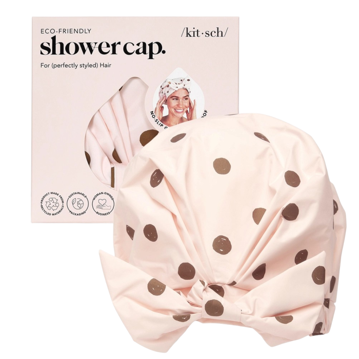 Luxus-Duschhaube - Blush Dot