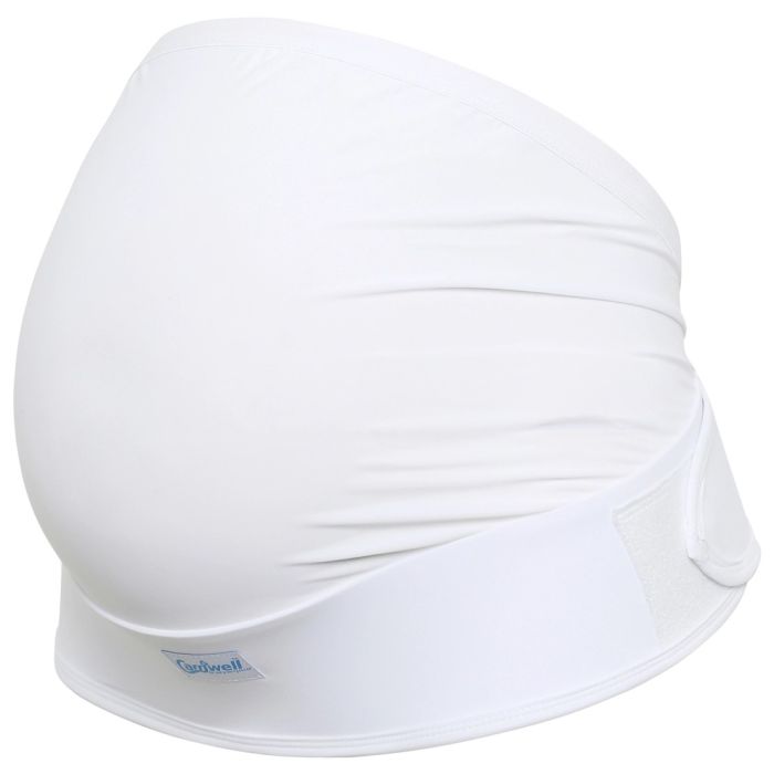Stützgurt für Schwangere mit Klettverschluss Weiss L/XL