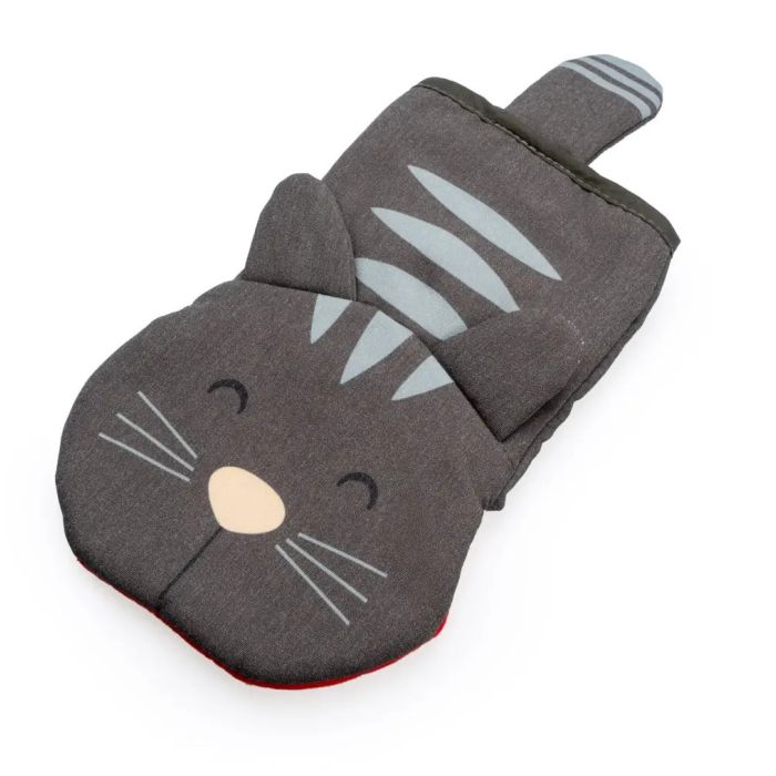Küchenhandschuh Meow Grau Polyester Silikon
