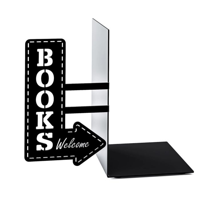 Buchstütze Bookshop Schwarz