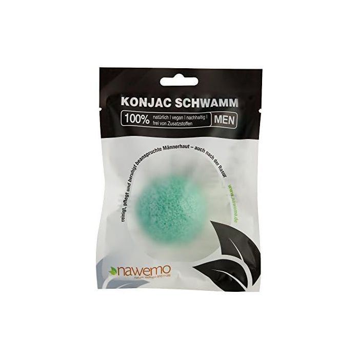 Konjac Schwamm MEN Pfefferminze, für Männerhaut