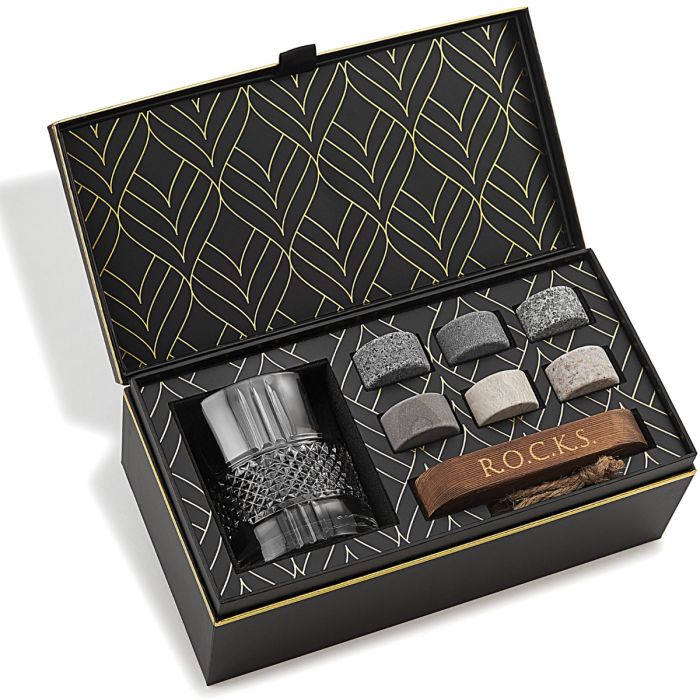 Reserve Whiskeyglas mit Kühlsteinen Geschenkset