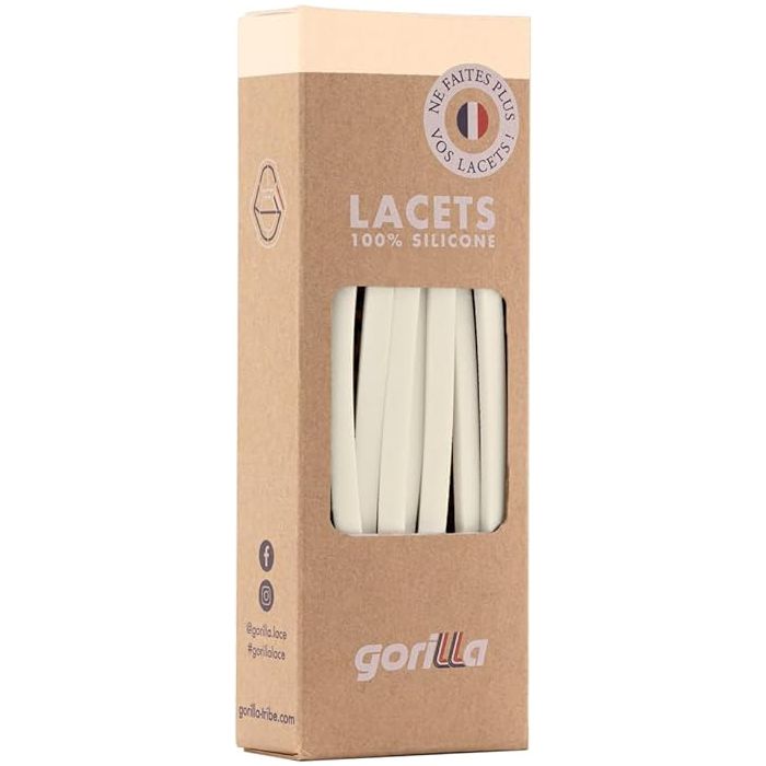 Elastische Schnürsenkel Flexibel Ohne Binden Schmal Silikon Vanilla