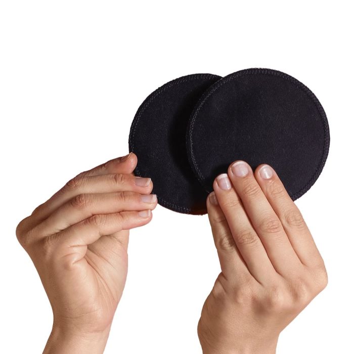 Stilleinlagen wiederverwendbar Schwarz 6er Set
