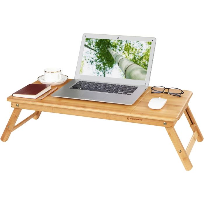 Laptopständer Notebooktisch Klappbar Bambus