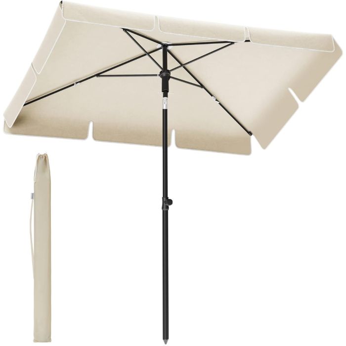 Balkonschirm 200x125cm UPF50+ beige