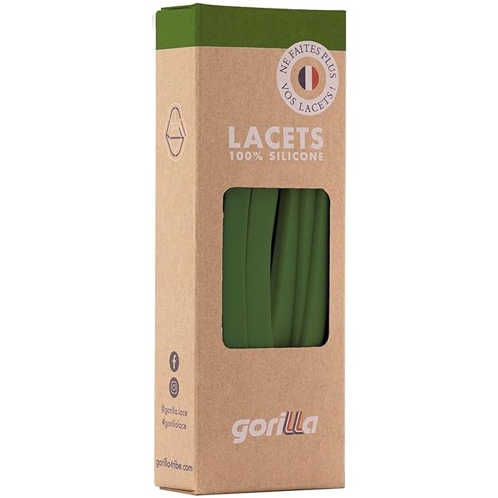 Elastische Schnürsenkel Flexibel Ohne Binden Breit Silikon Olive Green