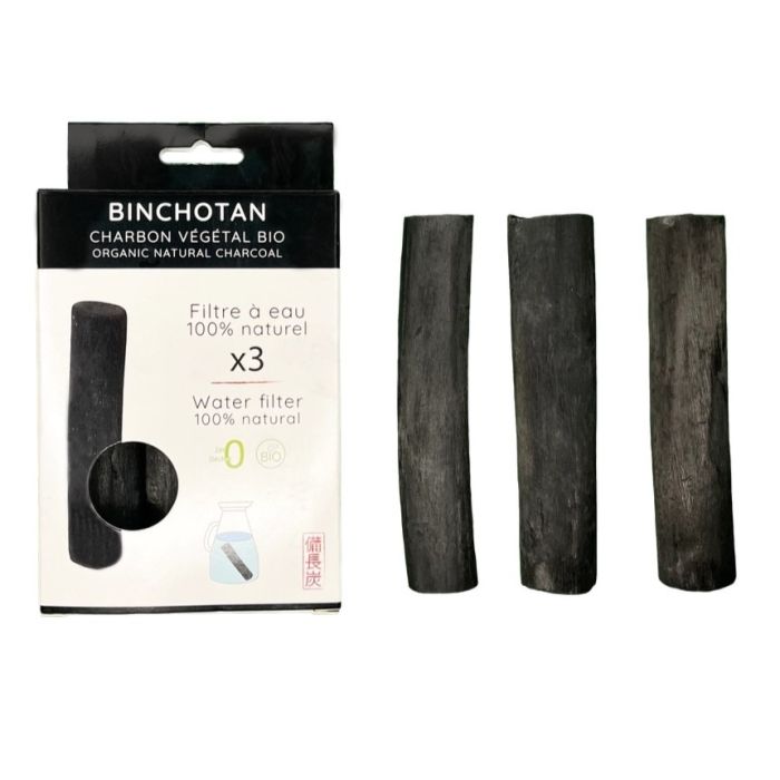 Binchotan Aktivkohle Wasserfilter 3er Set