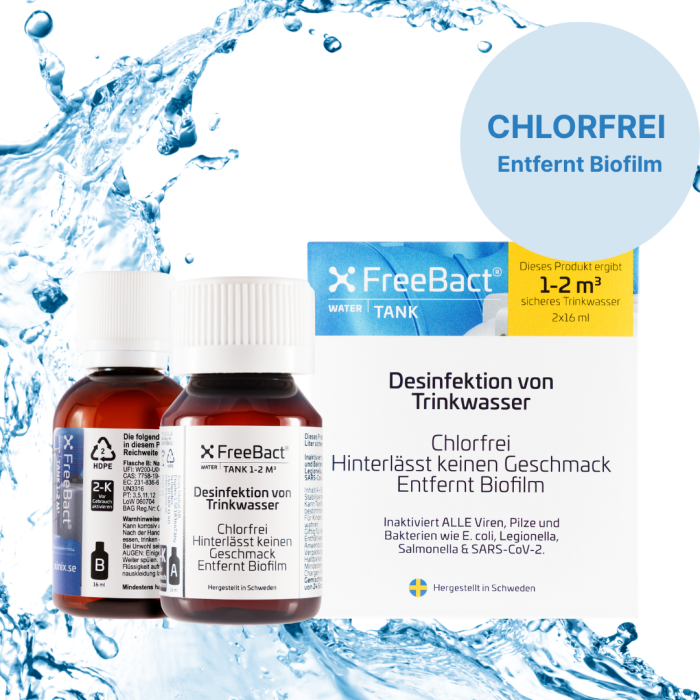 Freebact Tank 1–2 Kubikmeter Trinkwasserdesinfektion