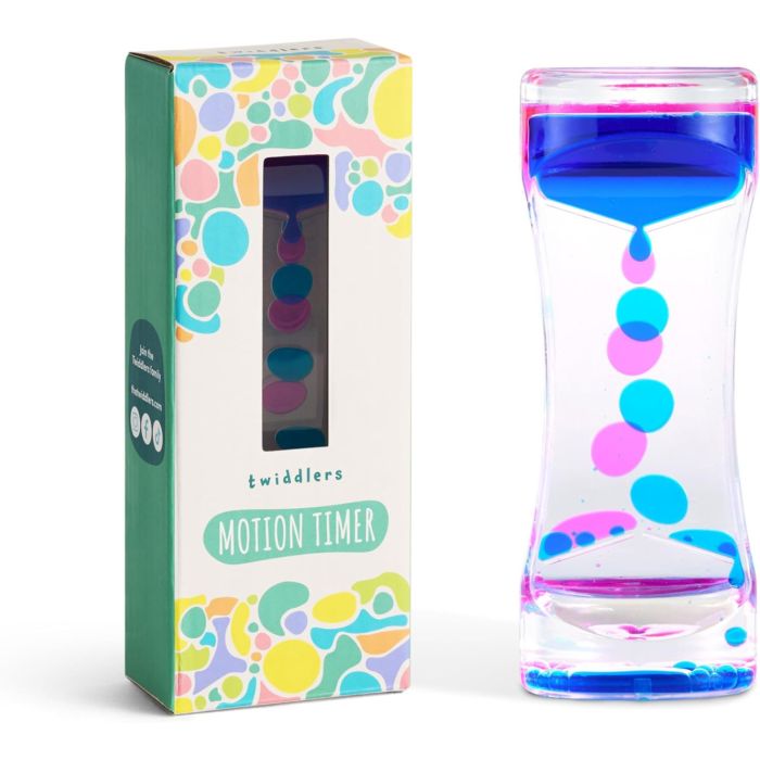 Flüssige Sanduhr Liquid Motion Timer pink blau