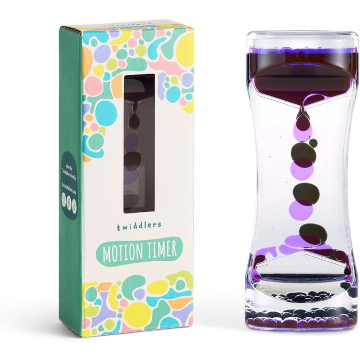 Flüssige Sanduhr Liquid Motion Timer pink purple