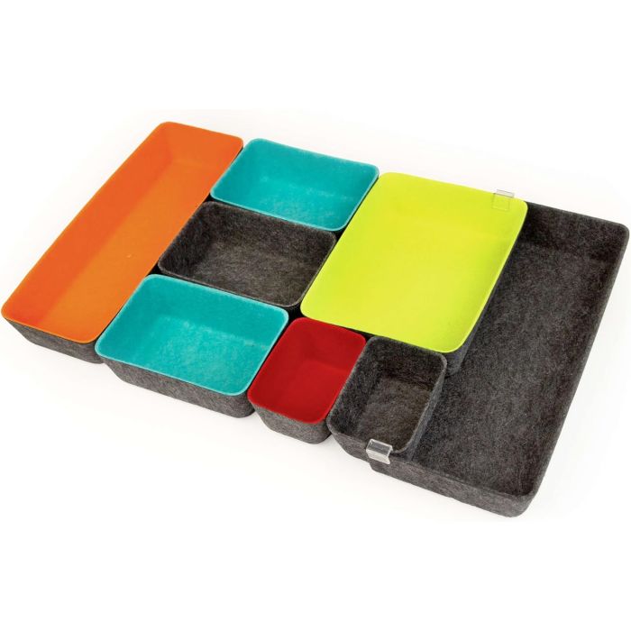 Organizer Behälter Ausziehbar 8er-Set Mehrfarbig