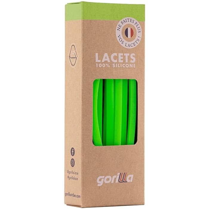 Elastische Schnürsenkel Flexibel Ohne Binden Schmal Silikon Neon Green