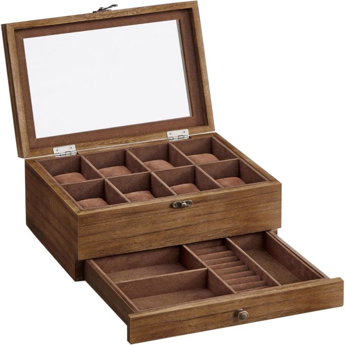 Uhrenbox Uhrenkasten 8 Fächer