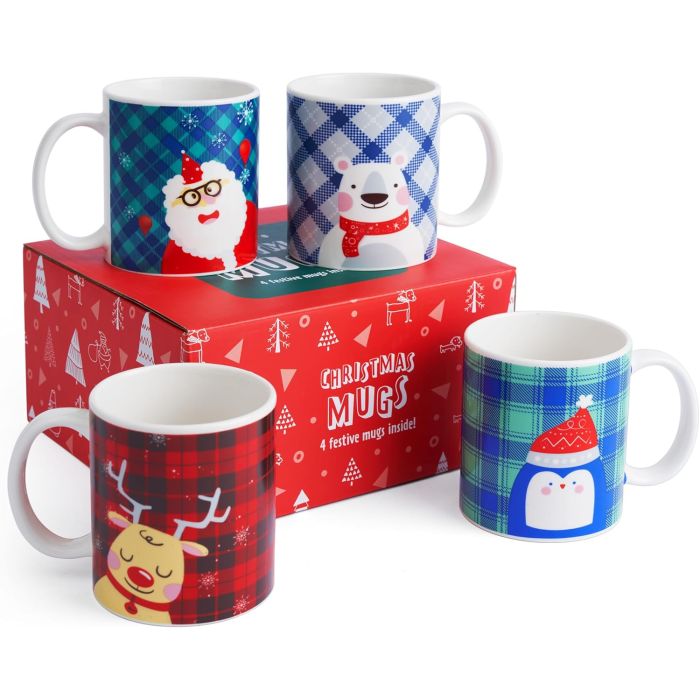 Tasse Weihnachten 4 Stück