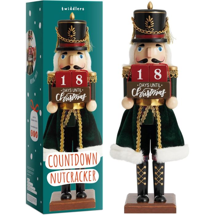 Weihnachts-Nussknacker Soldat Countdown 30cm