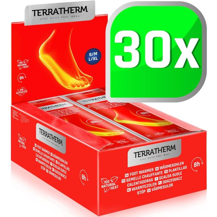 Wärmesohlen 30 Paar Grösse S