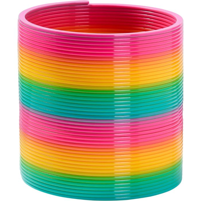 Springfeder Rainbow Spirals Slinky Toy XL