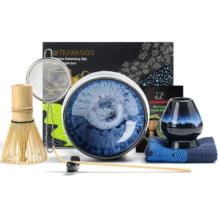 Matcha Set dunkelblau 7-tlg.