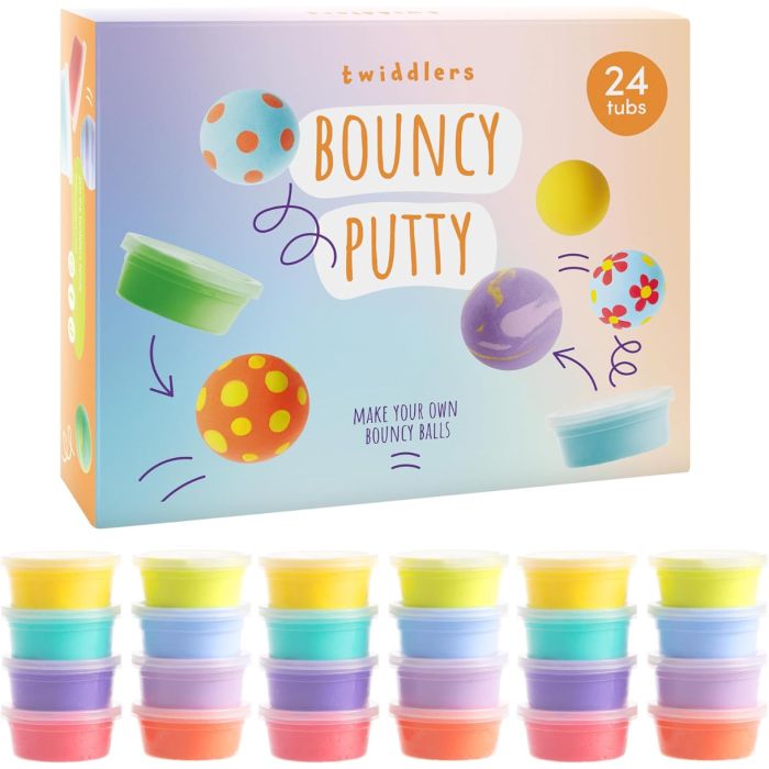 Gummiball Slime Pots 24 Stück