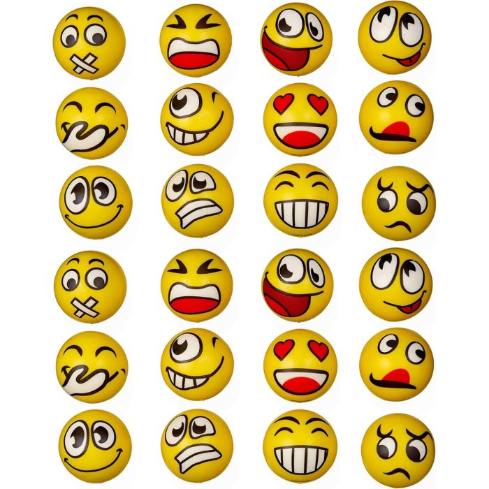 Antistress Bälle Emoji 24 Stück