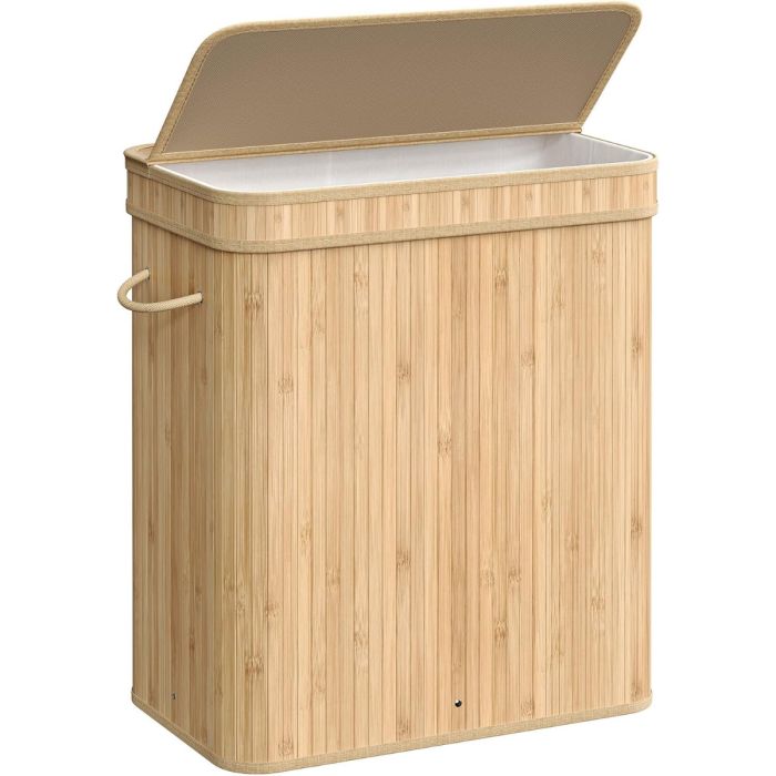 Wäschekorb Wäschesammler Bambus 100l