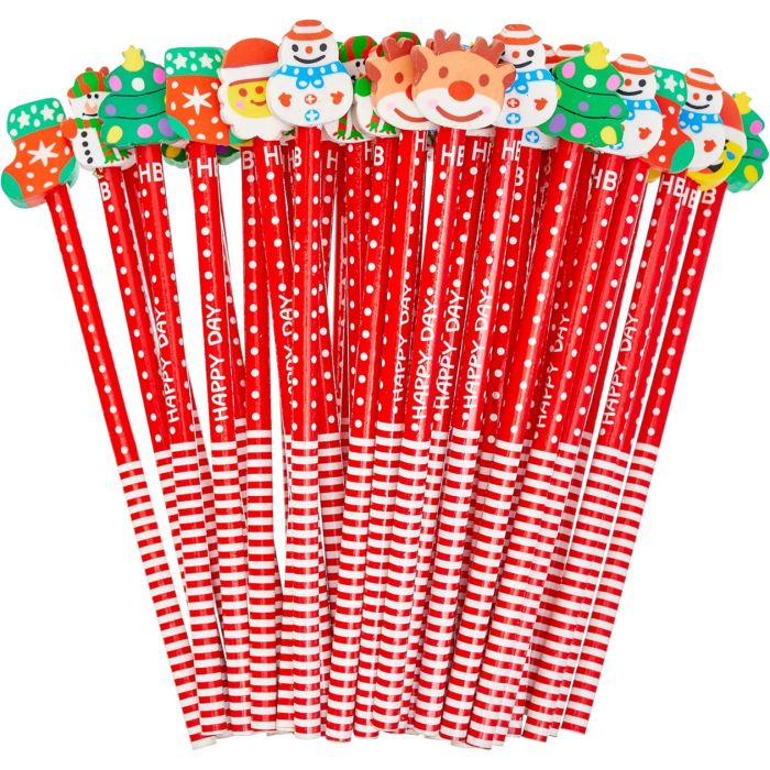 Bleistift mit Radiergummi Weihnachten 50 Stück