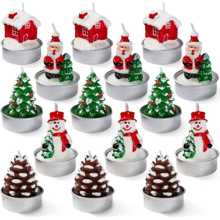 Rechaudkerze Weihnachten 15 Stück