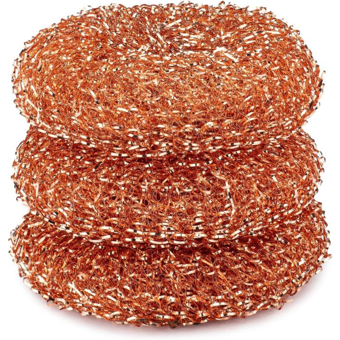 Kupferscheuerschwämme Lucky Scrubber 3er-Pack