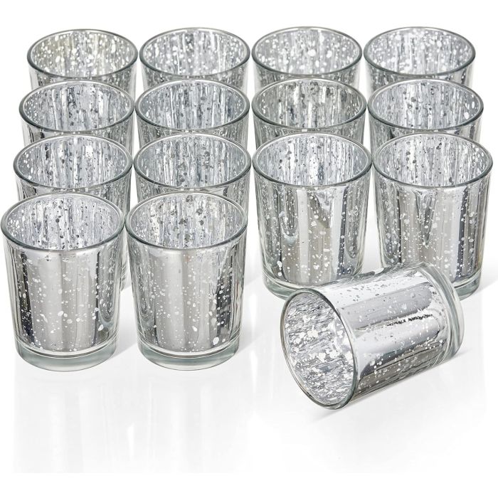 Windlicht silber 15 Stück