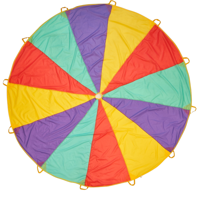 Fallschirm-Schwungtuch 366 cm 12 Griffe