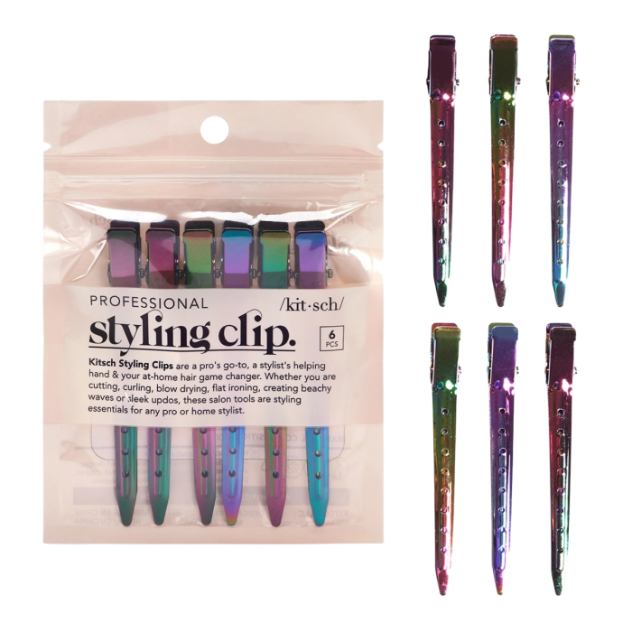 Haarspange Styling Rainbow 6er Set