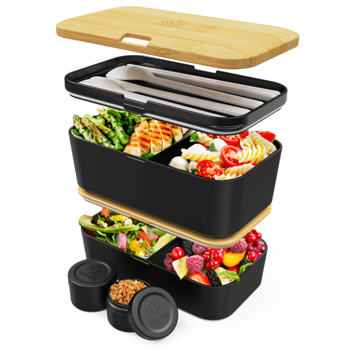 Nestable L Bamboo Black