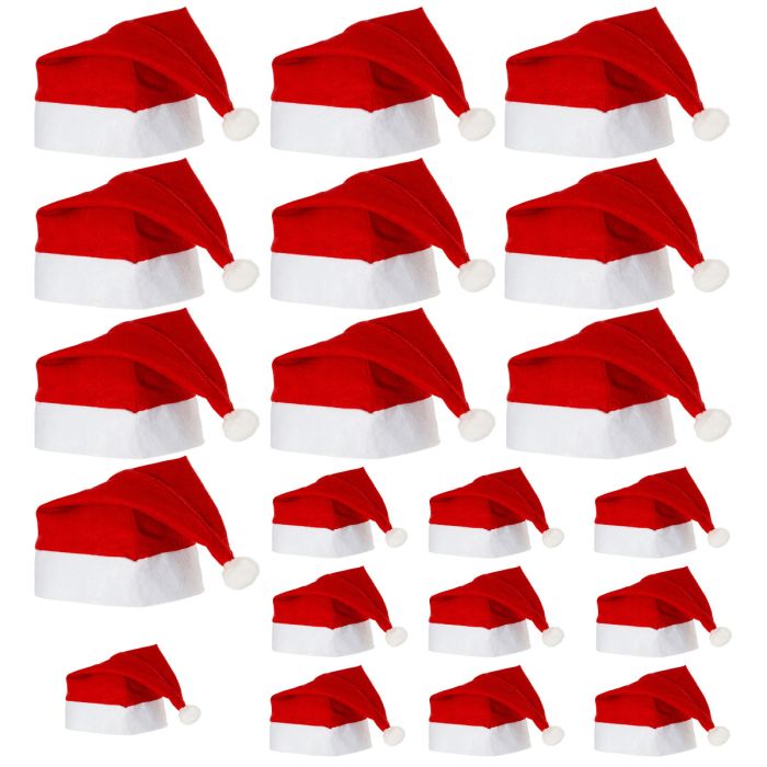 Santa Mütze rot 20 Stück