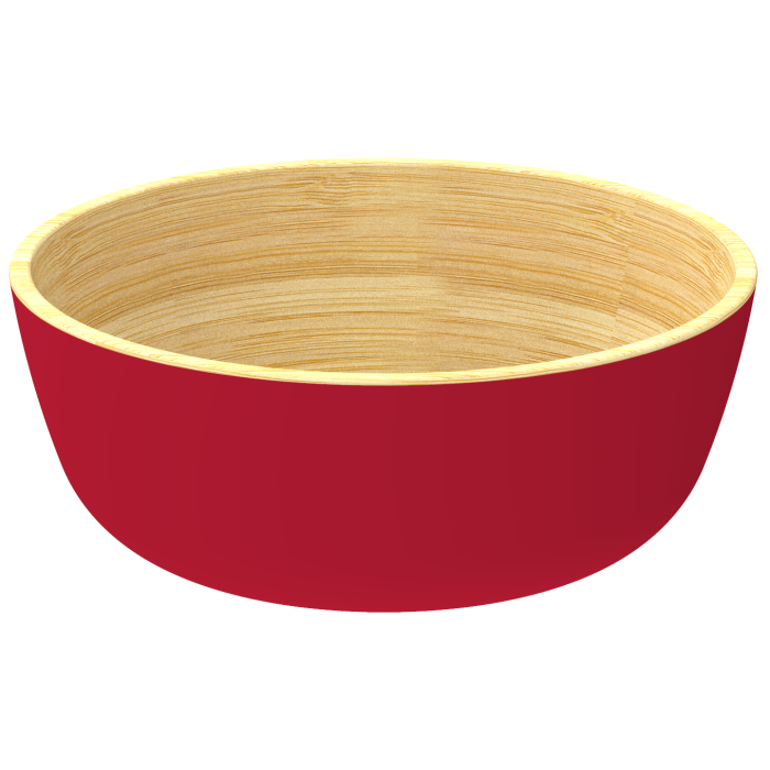 Bowl Bambus L rot