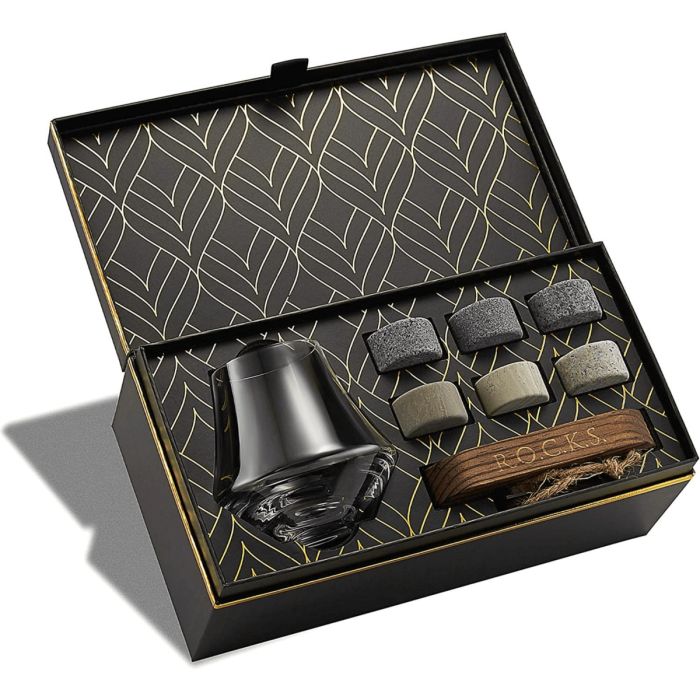 Nosing Whiskeyglas mit Kühlsteinen Geschenkset