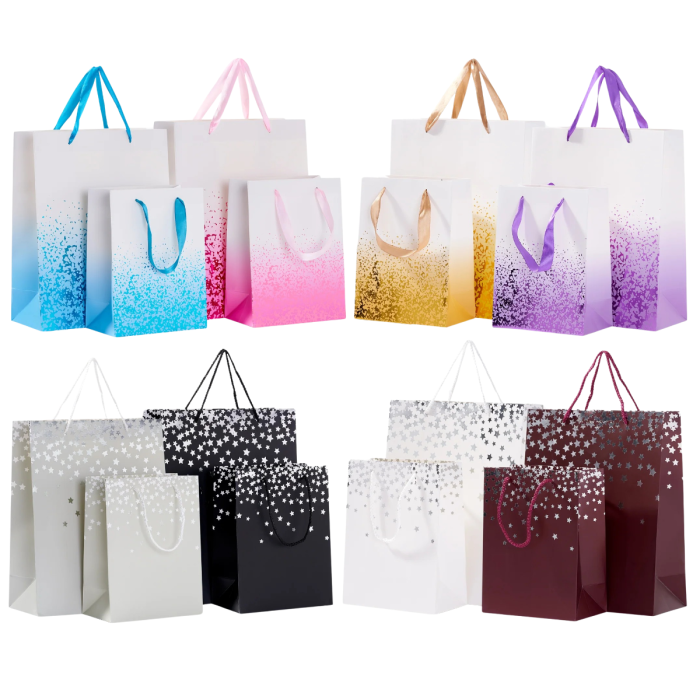 Geschenktasche farbig assortiert 16 Stück