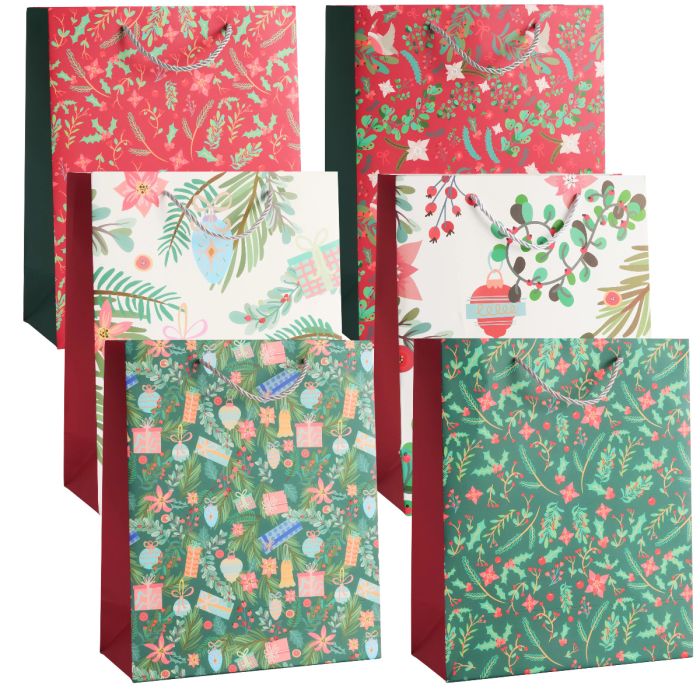 Geschenktasche Floral 6 Stück