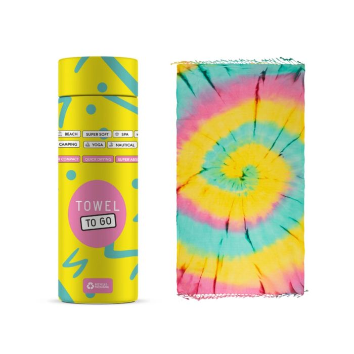 Tie Dye Strandtuch Baumwolle Hamam Strandtuch 180x100cm Batik Pink-Grün