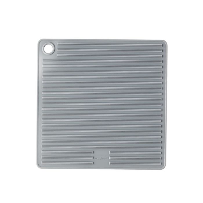 Topflappen Silikon grau