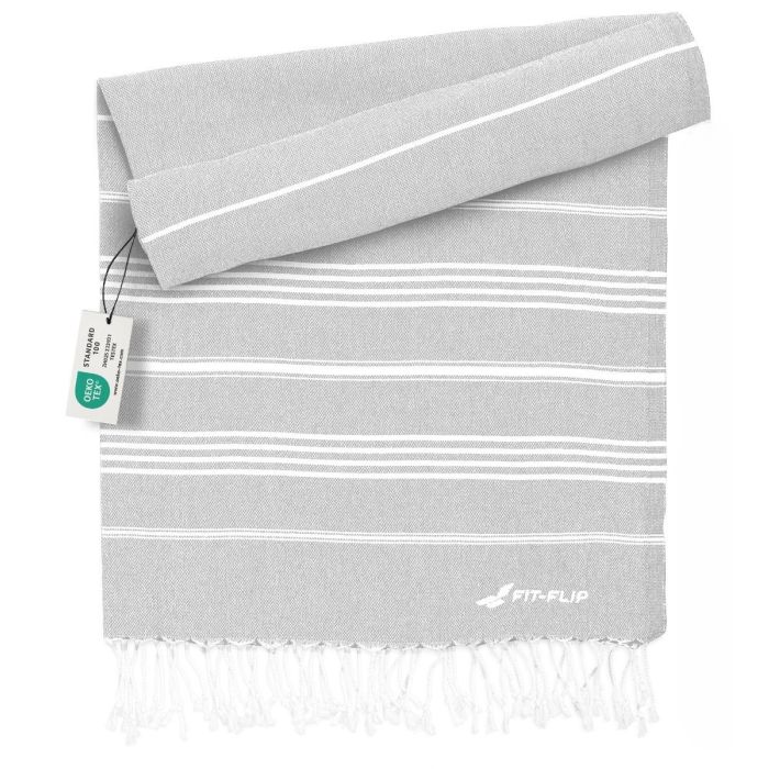 Hamamtuch Baumwolle Recycelt 100x200cm Light Grey - Sultan
